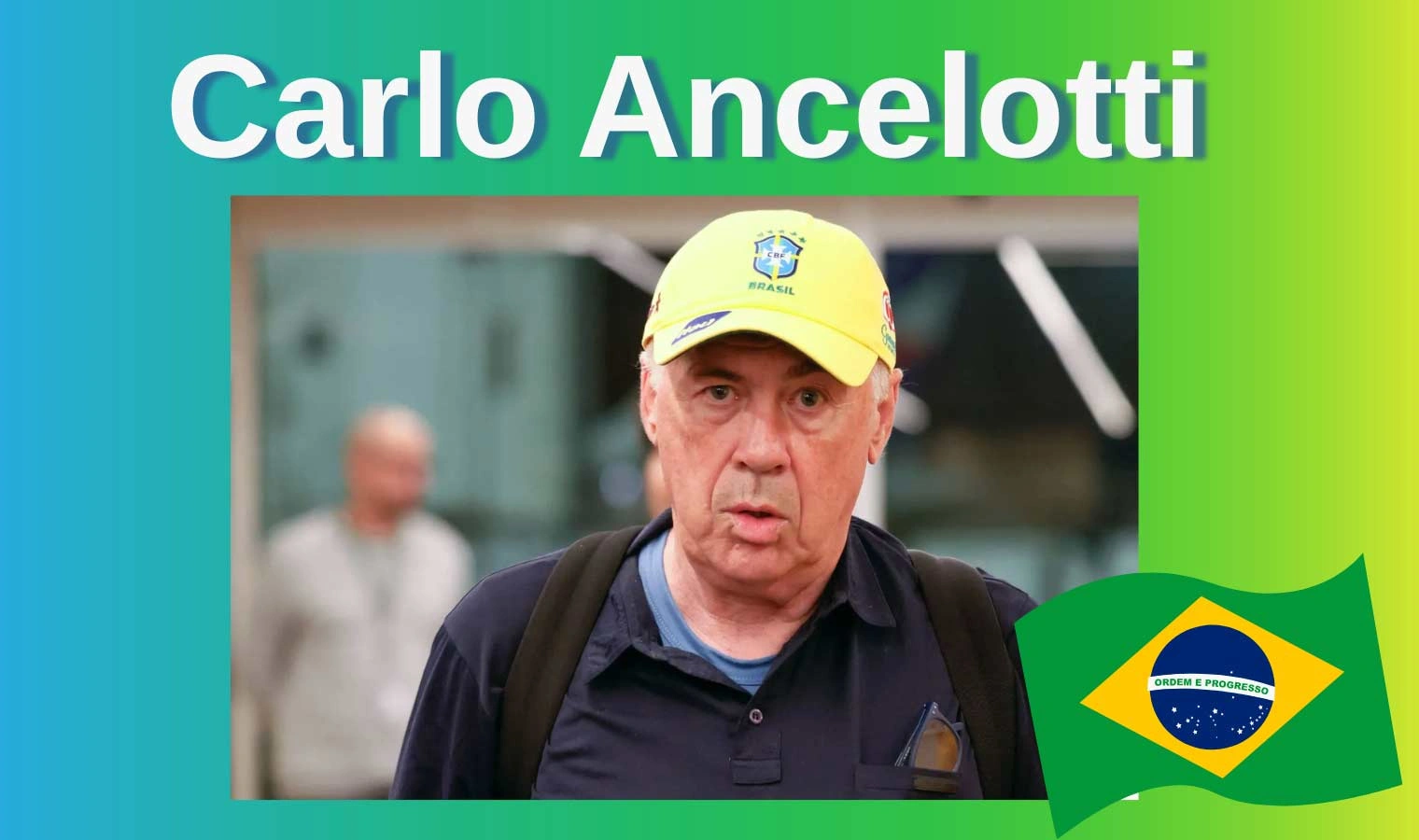 Carlo Ancelotti, técnico da seleção masculina do Brasil