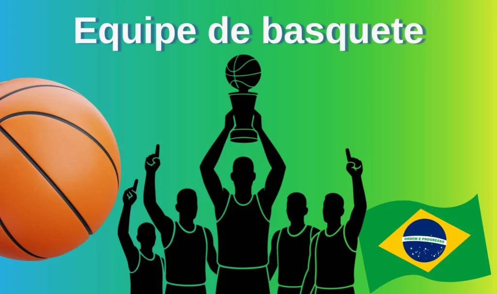 todos os jogadores da equipe de basquete