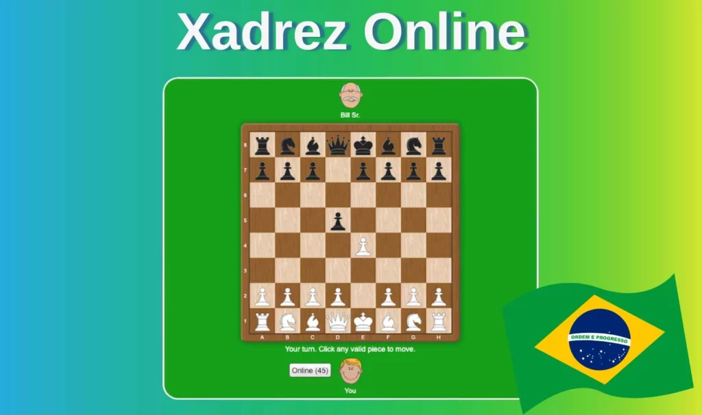 O xadrez online permite que jogadores de todo o mundo competam em tempo real